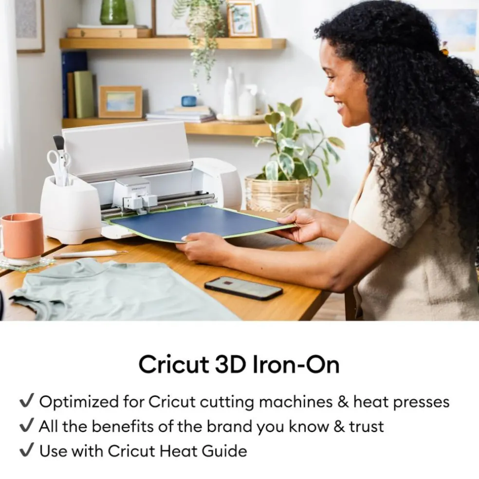 Cricut 3D Iron-On Bold Sampler Sheets, 12 in x 12 in, 5 ct