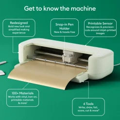 Cricut Explore 5 Card Making & Vinyl Bundle with Smart Vinyl, Smart Iron-On Samplers & Card Kit | Cricut Machine for Cards, Decals & Crafts