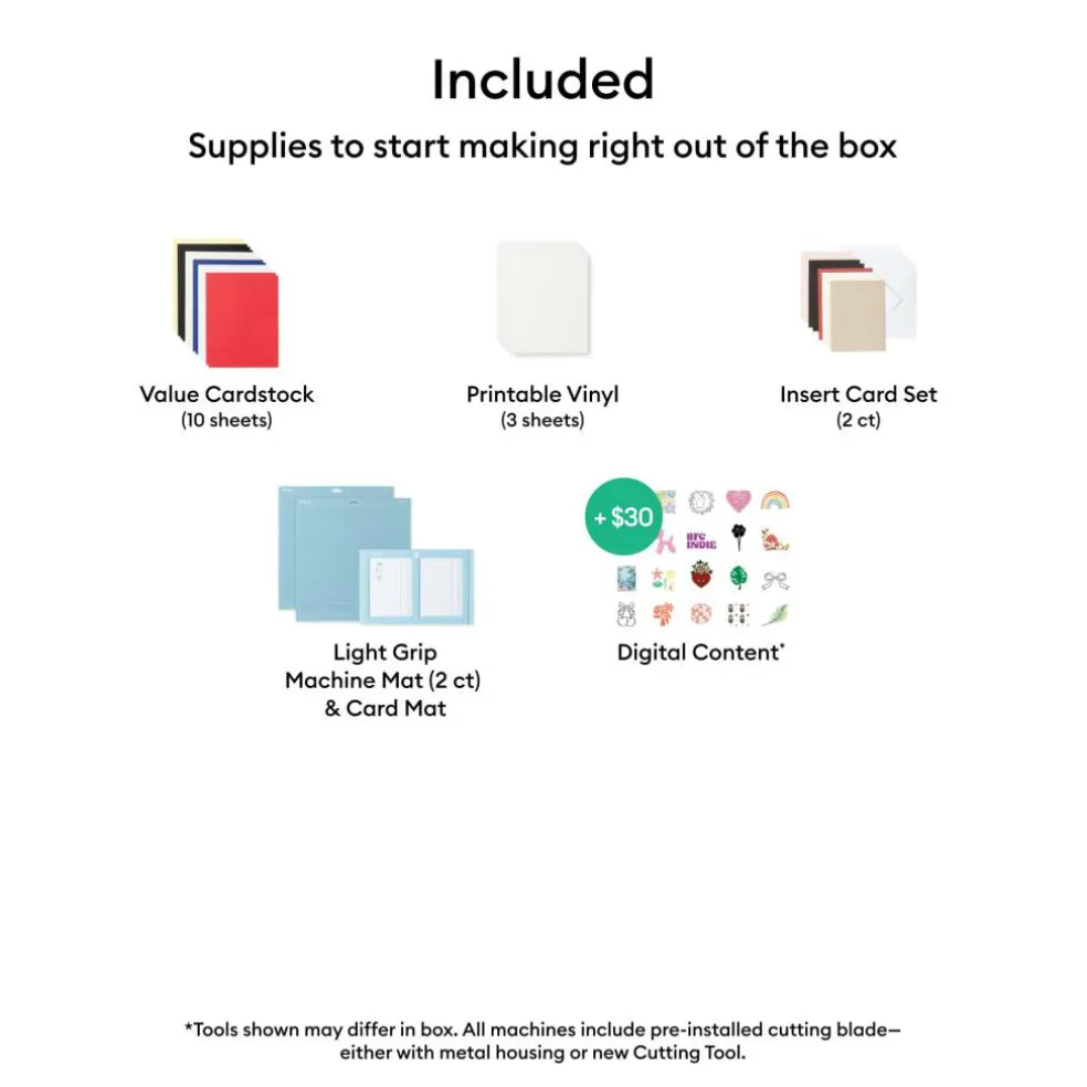 Cricut Explore® 5 in Teal & Essential Bundle with Digital Content