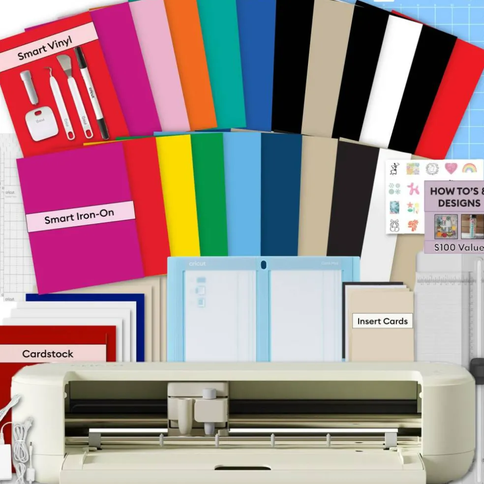 Cricut Explore 5 Rainbow Vinyl & Iron-On Bundle
