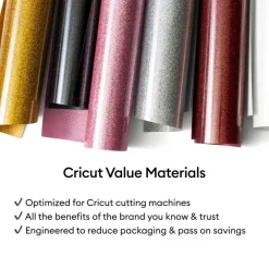 Cricut Glitter Value Iron-On for Sparkle, 10 in x 8 ft