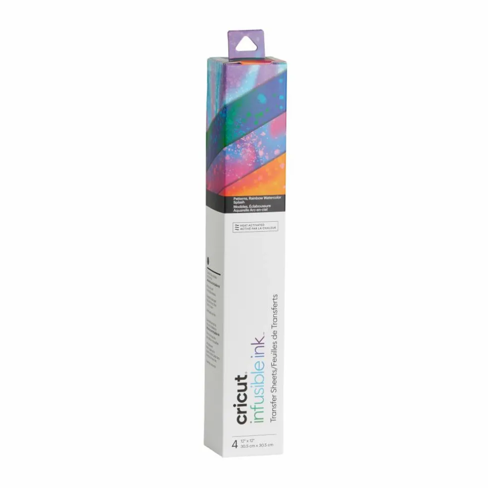 Cricut® Infusible Ink™ Transfer Sheet Patterns, Rainbow Watercolor Splash