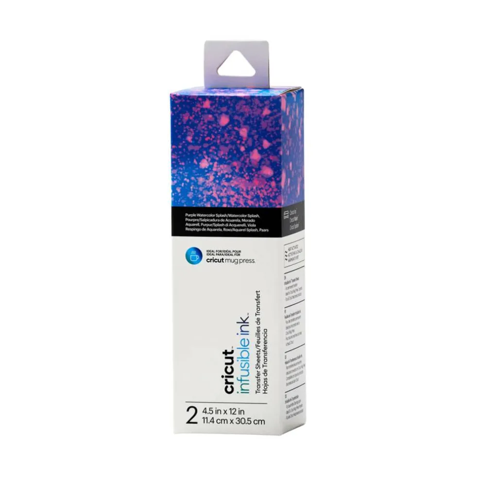 Cricut® Infusible Ink™ 4.5" Transfer Sheets, Purple Watercolor Splash
