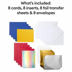 Cricut Joy™ A6 Foil Transfer Insert Cards, Royal Flush