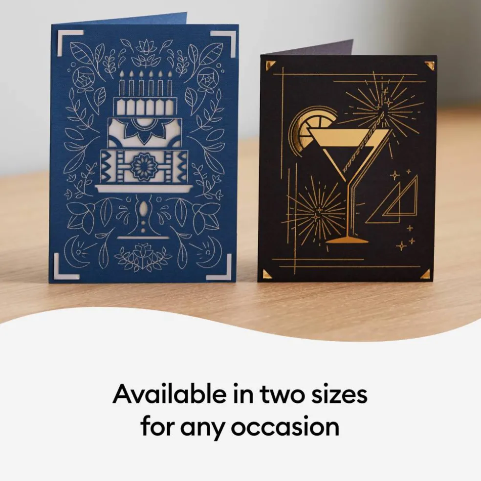 Cricut Joy™ A6 Foil Transfer Insert Cards, Celebration Sampler