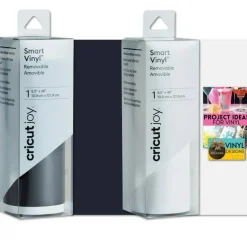 Cricut Joy Smart Removable Vinyl Rolls Bundle, 5.5in x 48in, Tuxedo, 2 Count