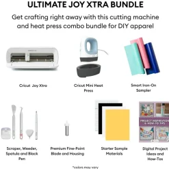 Cricut Joy Xtra Iron-On + EasyPress Mini Bundle Set