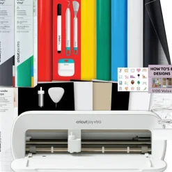 Cricut Joy Xtra Machine with Smart Vinyl Sampler Packs, Transfer Tape and Tool Set Bundle