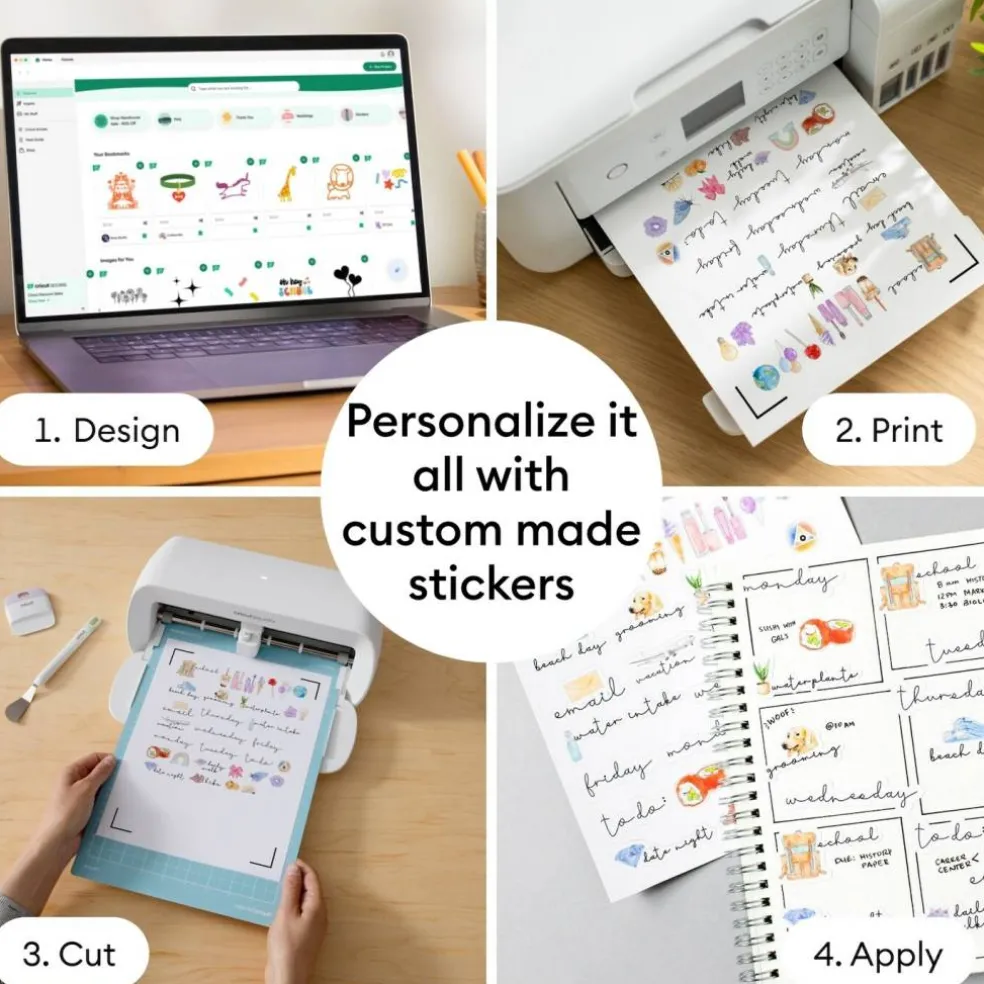 Cricut Joy Xtra Sticker and Vinyl Starter Bundle Set
