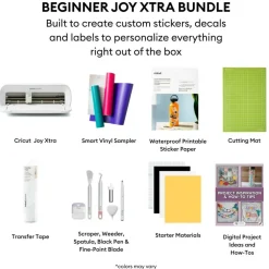 Cricut Joy Xtra Sticker and Vinyl Starter Bundle Set