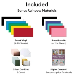 Cricut Maker 5 Card Making, Vinyl & Iron-On Starter Bundle