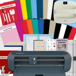 Cricut Maker 5 + EasyPress SE Apparel & Vinyl Craft Bundle