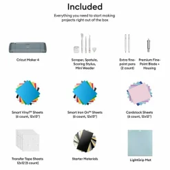 Cricut Maker® 4 in Sage & Essentials Bundle