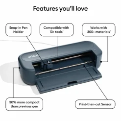 Cricut MakerĀ® 5 in Slate Blue & Deluxe Bundle