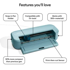 Cricut Maker® 5 in Teal & Deluxe Bundle with Digital Content