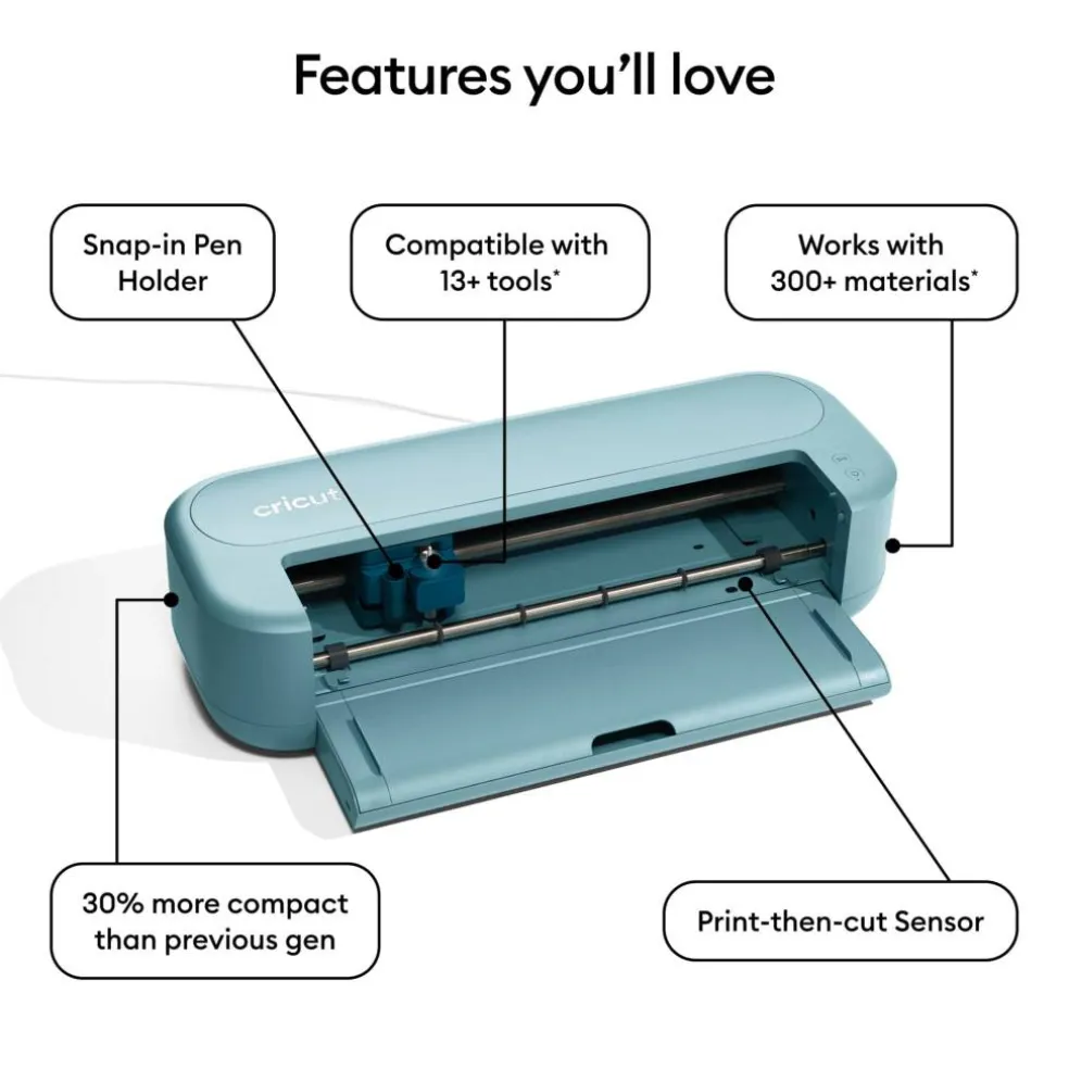 Cricut Maker® 5 in Teal & Deluxe Bundle with Digital Content