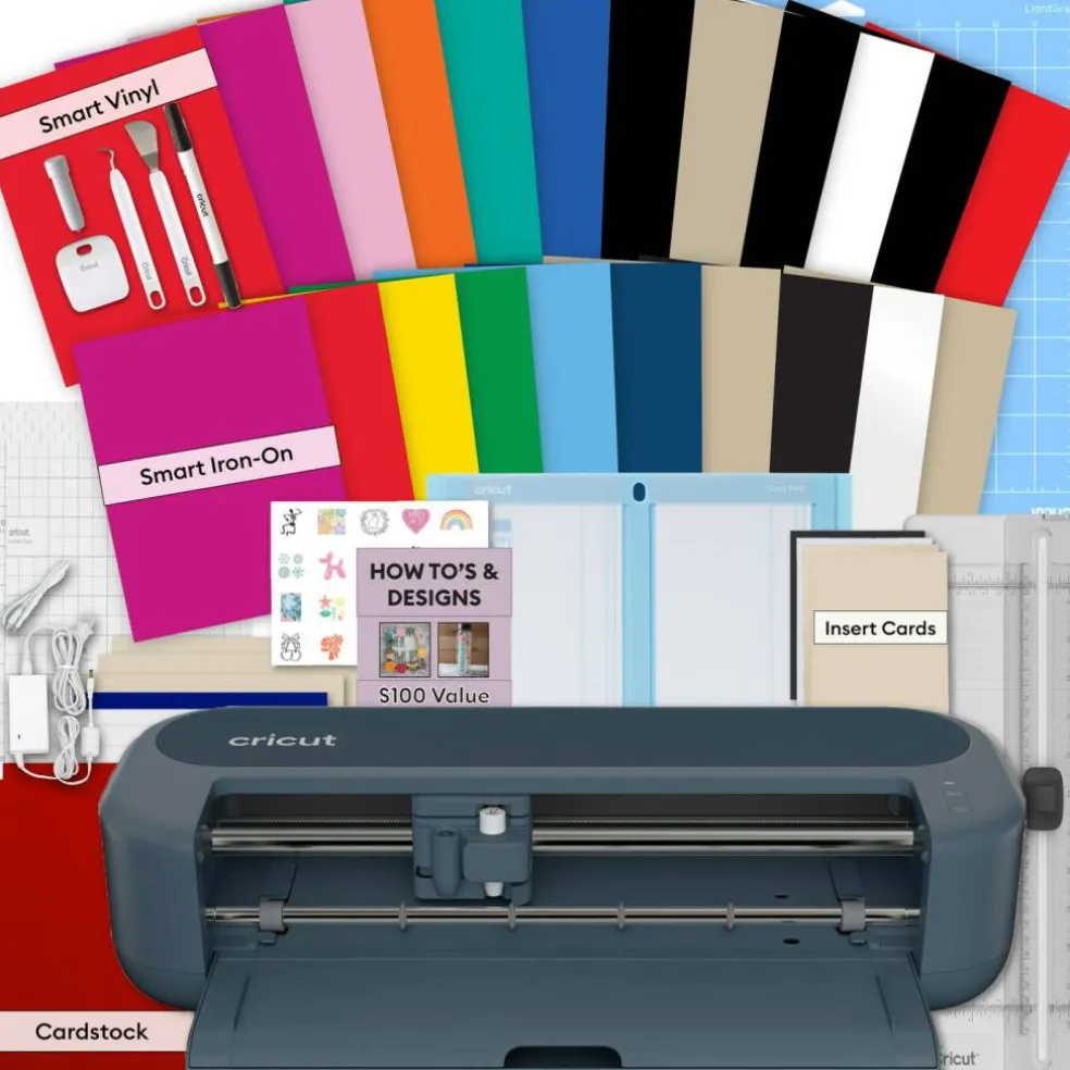 Cricut Maker 5 Vinyl & Iron-On Beginner Crafting Bundle