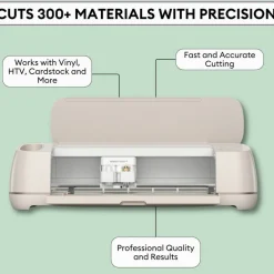 Cricut Maker 4 with EasyPress 3 Heat Press and Materials Bundle Corded Electric Die-Cutting Machine