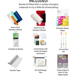 Cricut  Materials Bundle Starter Set Kit for Joy Xtra