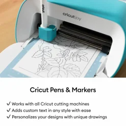 Cricut® 0.4mm Black Fine Point Pens, 2ct. + Adapter