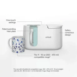 Cricut Mug Press Bundle for Custom Mugs, 12 Blanks