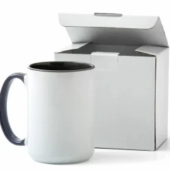 Cricut® 15oz. White & Gray Ceramic Mug Blank