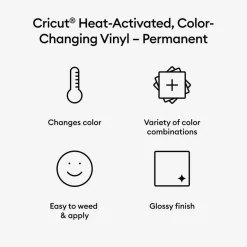 Cricut® Permanent Heat-Activated Color-Changing Vinyl