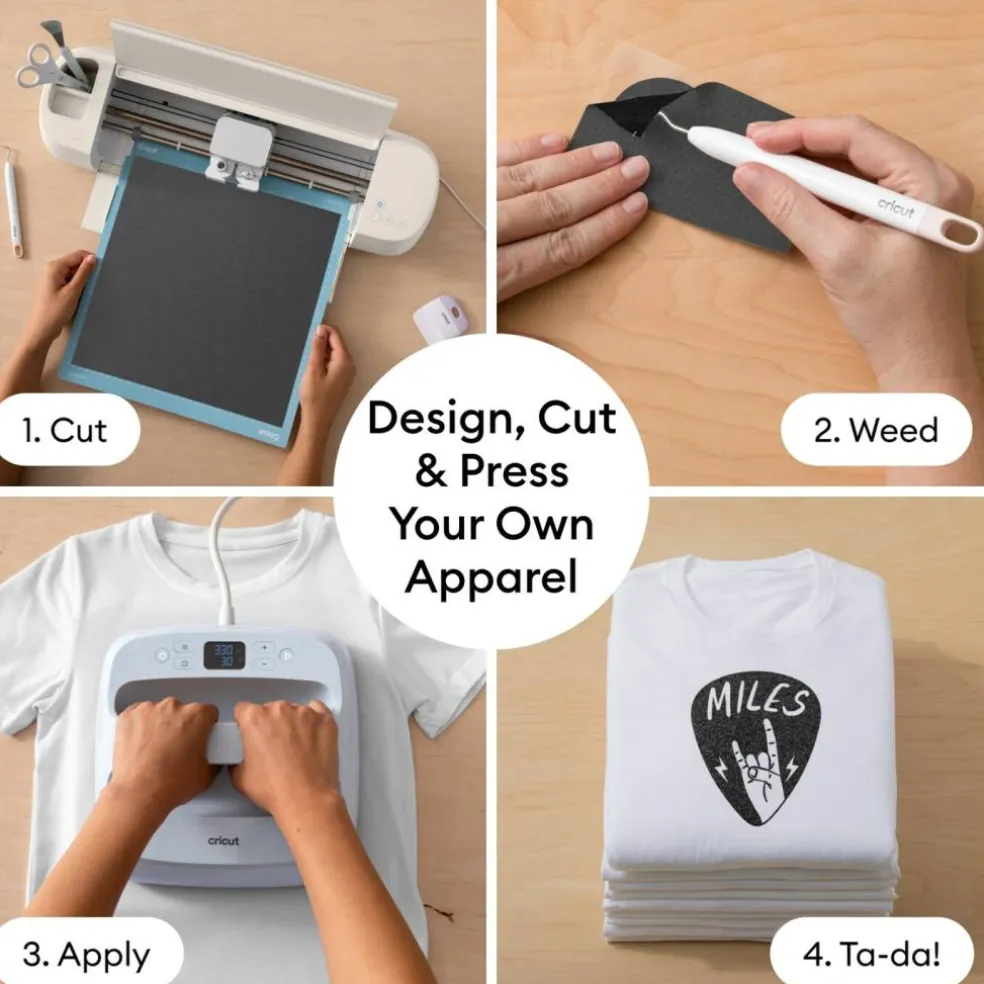 Cricut Premium Iron-On Rainbow Rolls Bundle - Bulk Multi-Colored Rainbow HTV