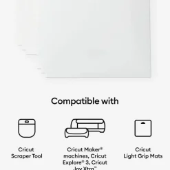 Cricut® Printable Clear US Letter Waterproof Holographic Sticker Set, 5ct.