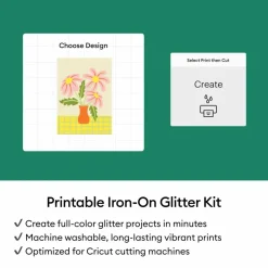 Cricut® Printable Glitter Iron-On Kit