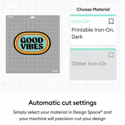 Cricut® Printable Iron-On for Dark Fabrics, 6 Sheets