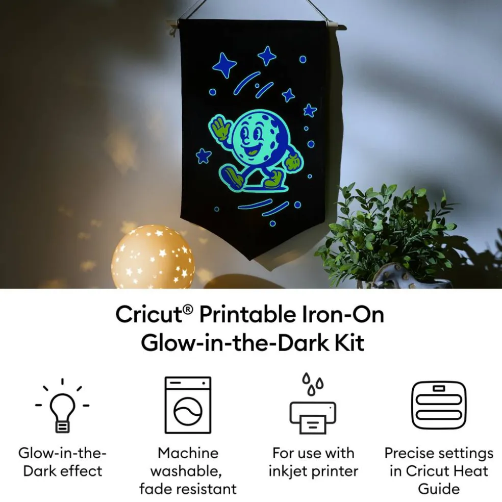 Cricut® Printable Iron-On Glow-in-the-Dark Kit