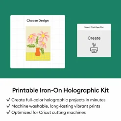 Cricut® Printable Iron-On Holographic Kit
