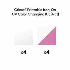 Cricut® Printable Iron-On White to Purple UV Color Changing Kit