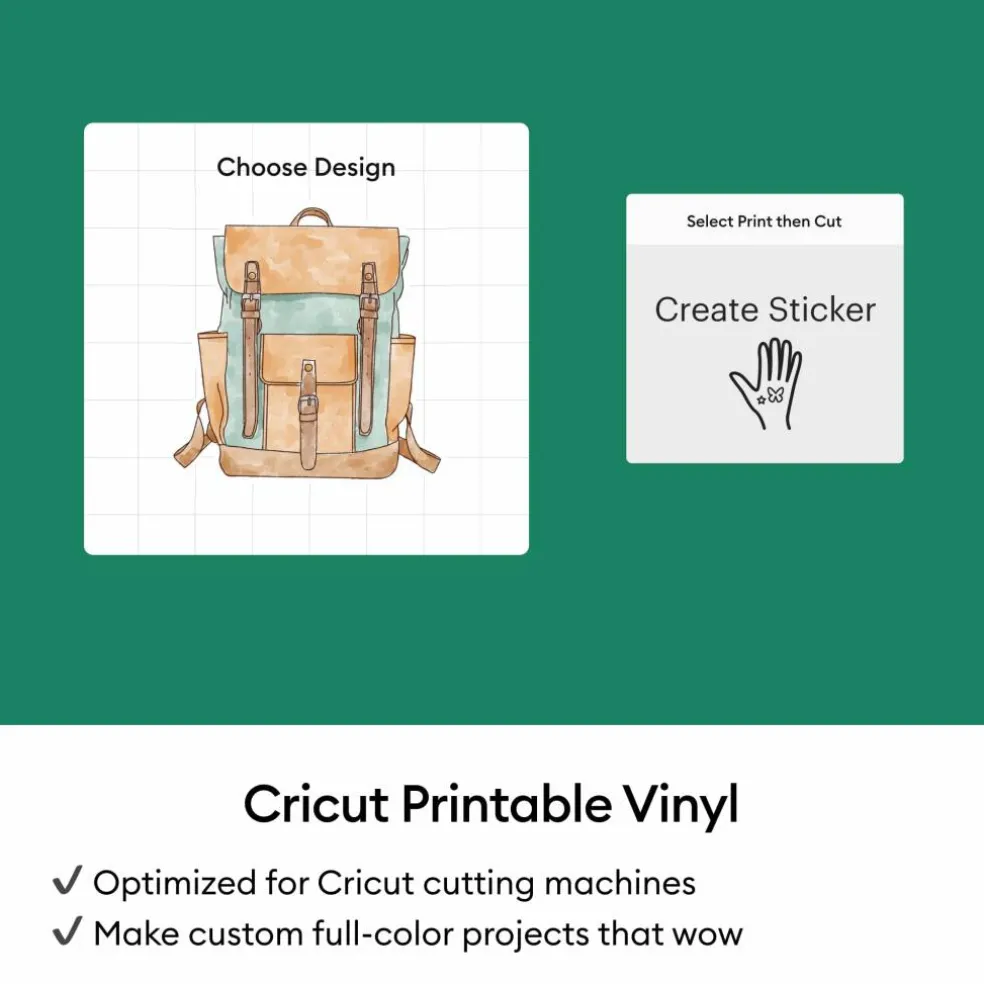 Cricut® Printable Vinyl Sheets