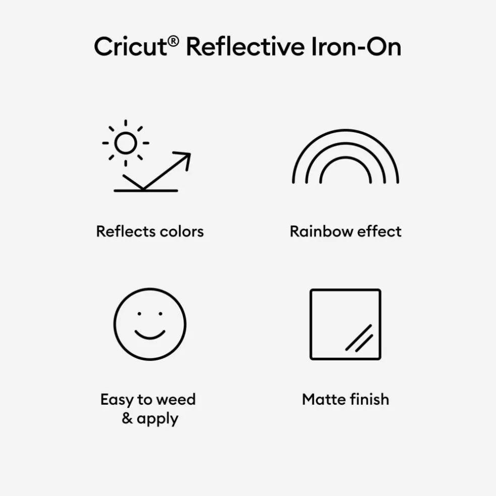 Cricut® Rainbow Reflective Iron-On