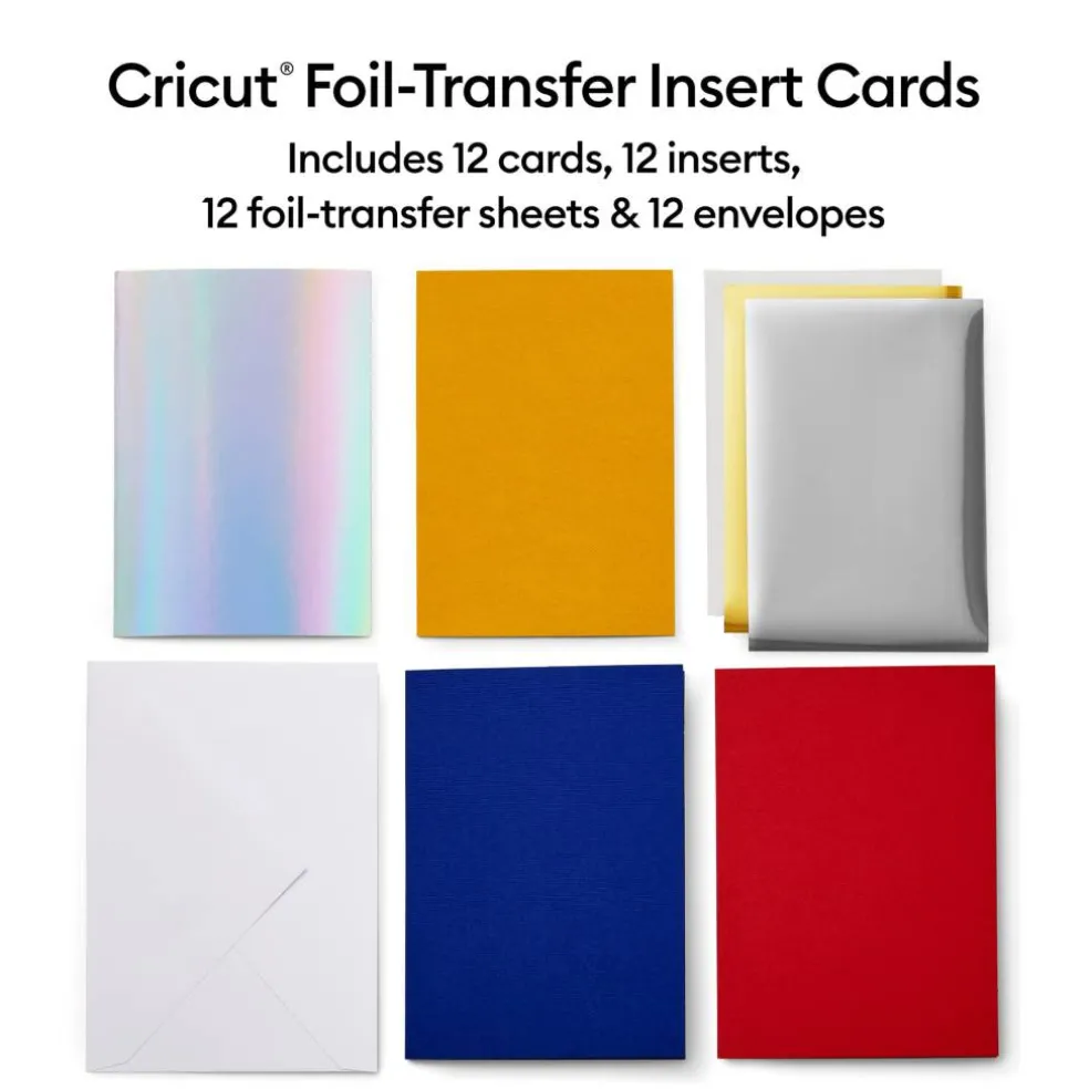 Cricut® R40 Foil Transfer Insert Cards Celebration Sampler