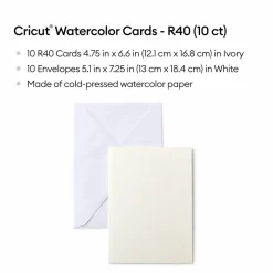 Cricut™ R40 Watercolor Cards & Envelopes, 10ct.
