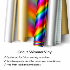 Cricut® Smart Vinyl™ Matless Permanent Rainbow Shimmer Vinyl