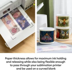 Cricut Sublimation Printer Paper, 8.5 in x 11 in, 100 ct
