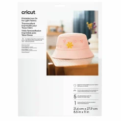 Cricut® US Letter Printable Iron-On For Light Fabrics, 5ct.