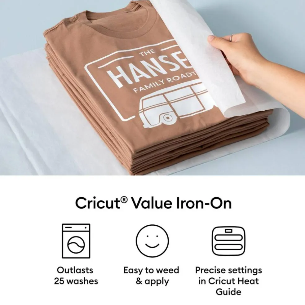 Cricut Value Rainbow Iron-On Rolls, 12 in x 3 ft, 10 ct