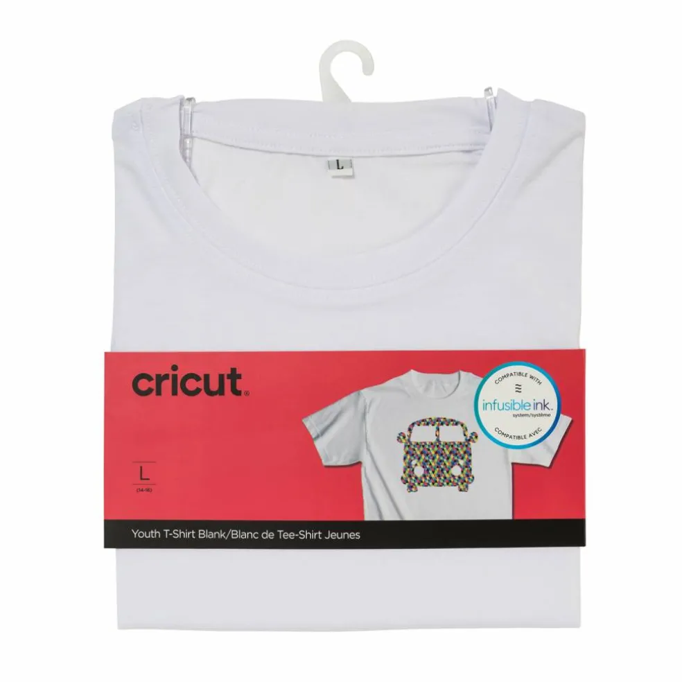 Cricut® White Blank Youth Crew Neck T-Shirt