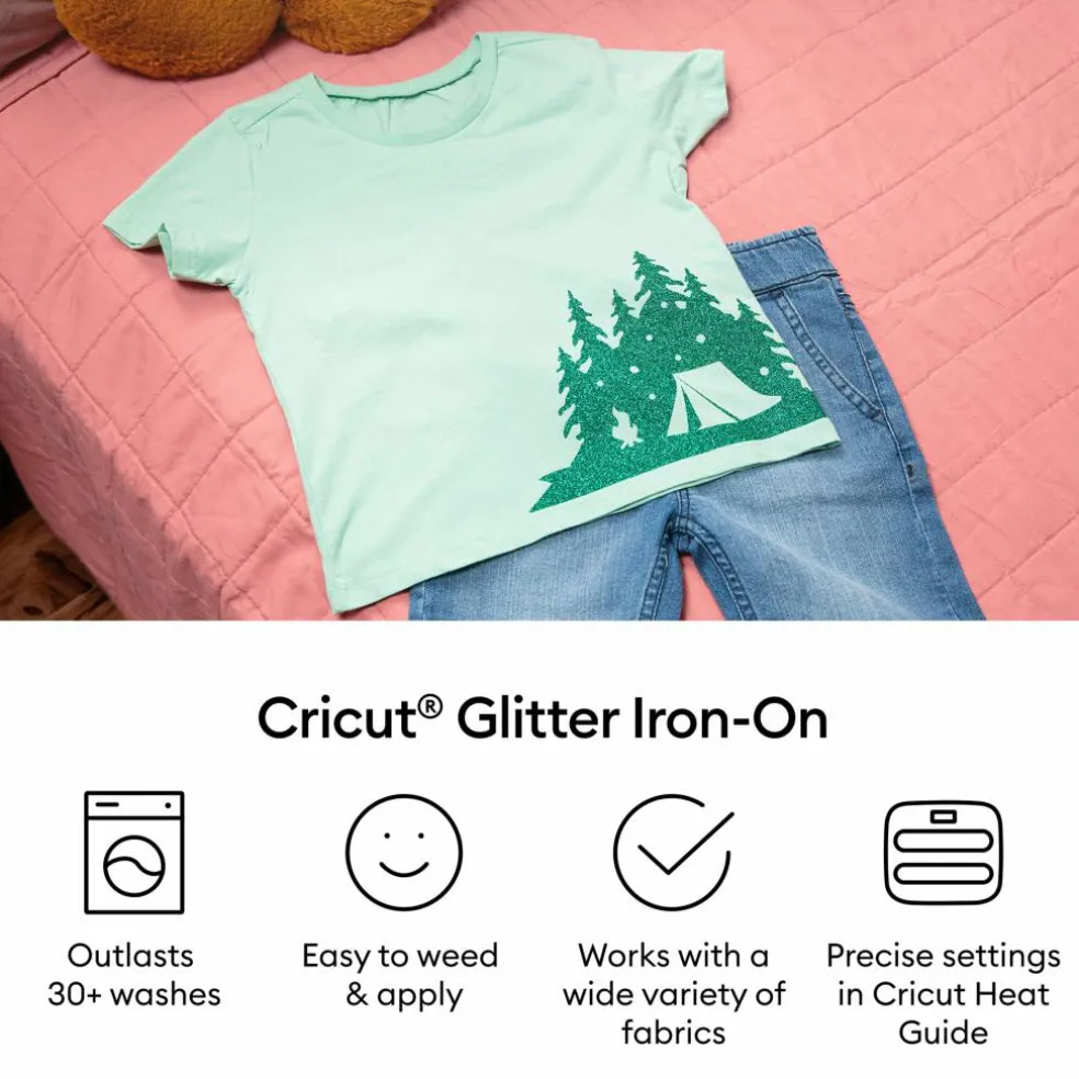 Cricut® 12" x 5ft. Glitter Iron-On