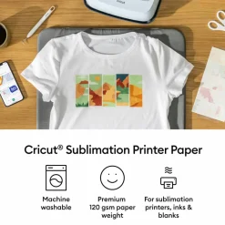 Cricut® 8.5" x 11" Sublimation Printer Paper, 65 Sheets