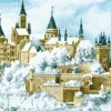 Cross-stitch kit "Castle in the clouds"