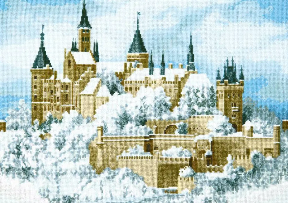 Cross-stitch kit "Castle in the clouds"