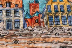Cross-stitch kit Colored town-1
