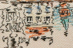 Cross-stitch kit Colored town-1