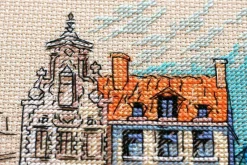 Cross-stitch kit Colored town-1